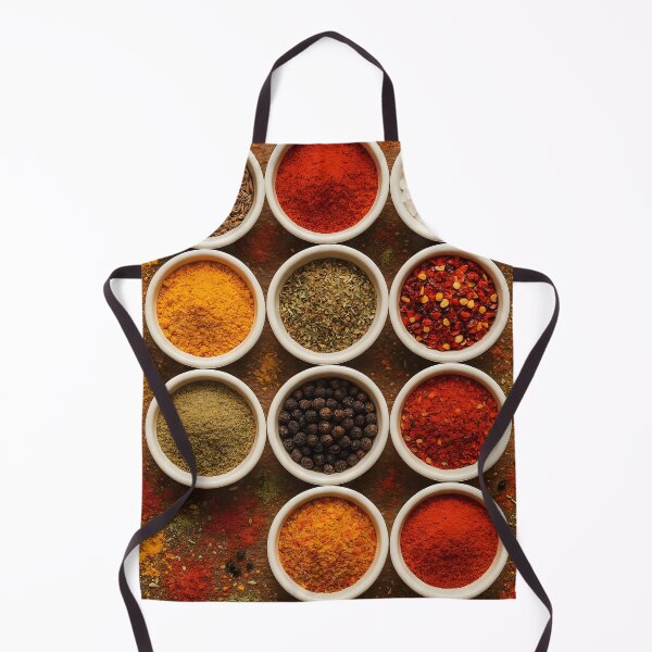 Item preview, Bold Colorful Ground Spices in Small Bowls – Vibrant Culinary Display designed and sold by EmeraldeaArt.
