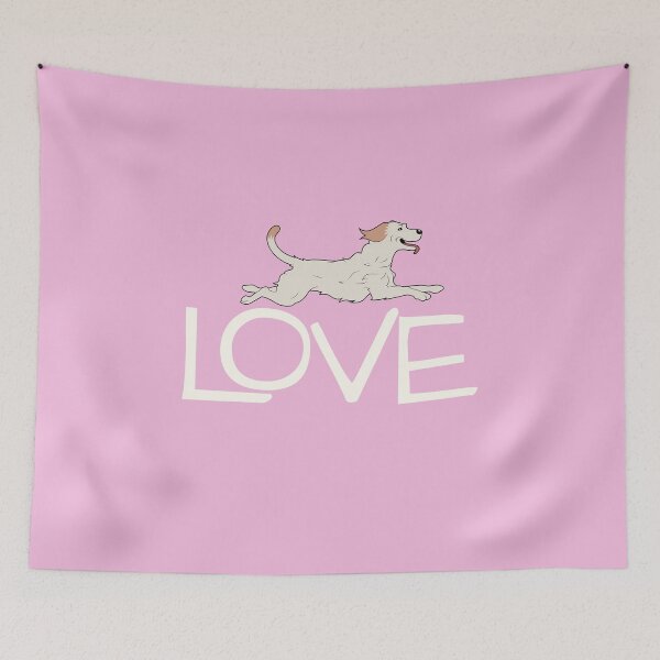 Item preview, Simply Love - Leaping dog -  lab/retriever type designed and sold by Teacuppupdesign.
