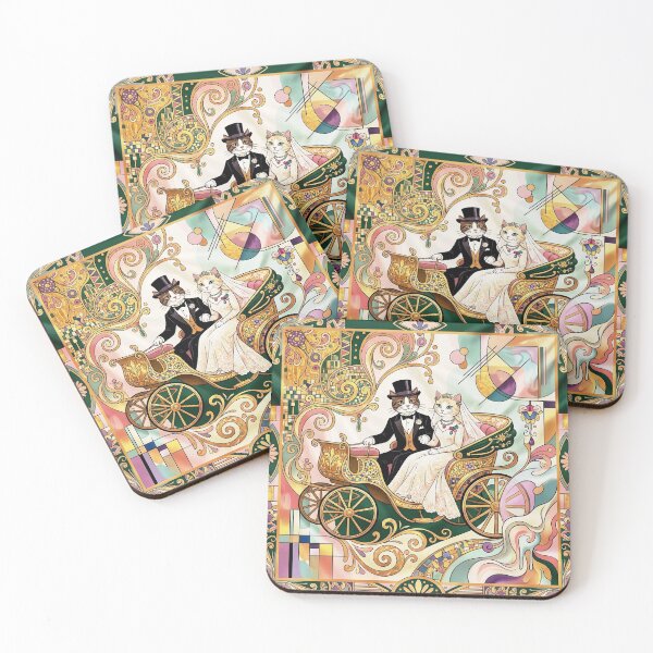 Item preview, The wedding of the loving cats. designed and sold by Natalia-Vlad.