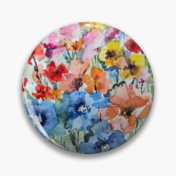 Item preview, Sunlit Wildflower Meadow in Watercolor designed and sold by Kara Draws.