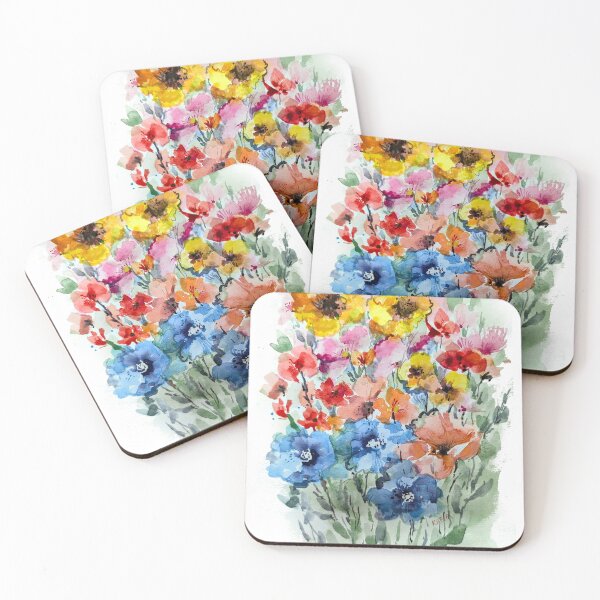 Item preview, Sunlit Wildflower Meadow in Watercolor designed and sold by Kara Draws.