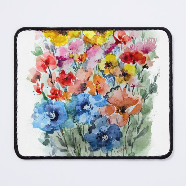 Item preview, Sunlit Wildflower Meadow in Watercolor designed and sold by Kara Draws.