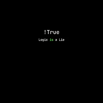 Artwork thumbnail, !true - Logic Paradox / Subtle Programmer Meme by SyntaxSugar