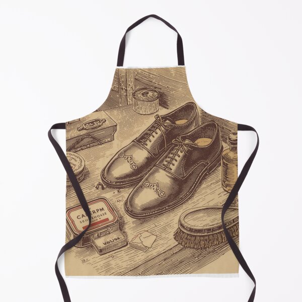 Item preview, Classic Leather Shoe Care Vintage Illustration designed and sold by VintageTips.