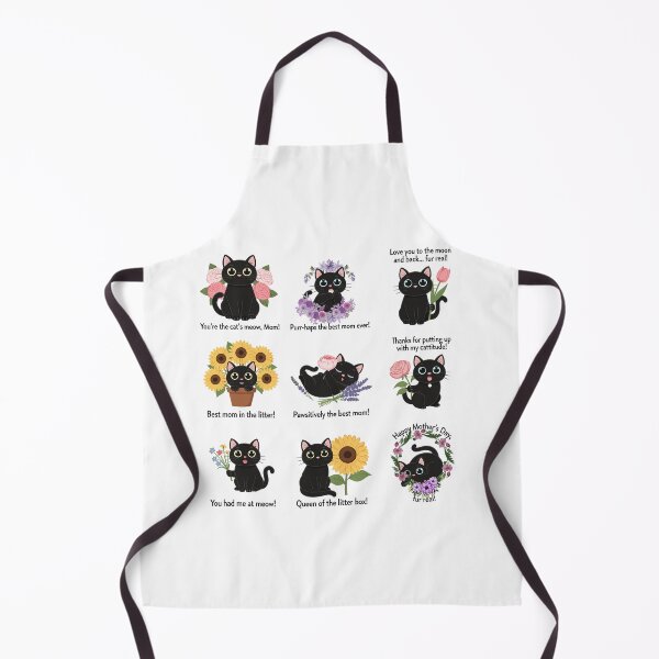Item preview, You Are the Cats Meow Mom — Sweet Black Cat Floral Mother's Day Collection designed and sold by JessArty ⭐⭐⭐⭐⭐.