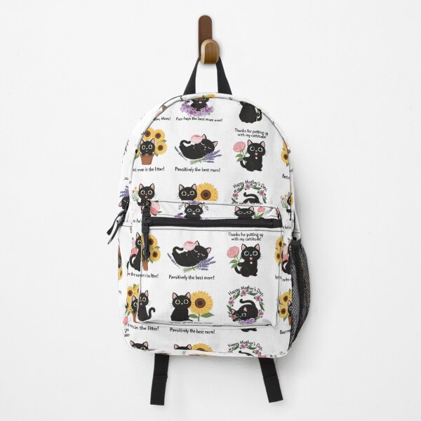 Item preview, You Are the Cats Meow Mom — Sweet Black Cat Floral Mother's Day Collection designed and sold by JessArty ⭐⭐⭐⭐⭐.