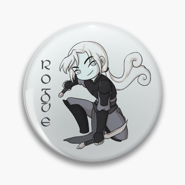 Item preview, Air Genasi Rogue Pin designed and sold by Ringo-Ichigo.