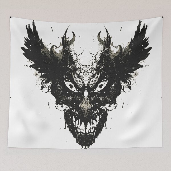 Item preview, Rorschach Entity Inkblot - Dark Psychology Art designed and sold by kabucino.