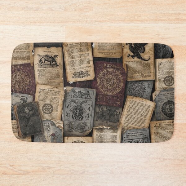 Item preview, Witch's Grimoire Pattern - Antique Arcane Pages designed and sold by kabucino.