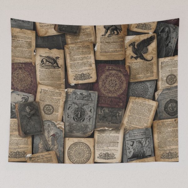 Item preview, Witch's Grimoire Pattern - Antique Arcane Pages designed and sold by kabucino.
