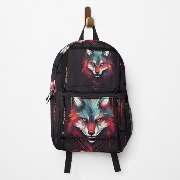 Item preview, Neon Wolf Collage Graffiti Art Cyberpunk Wolf Film Strip Design Glowing Eyes Street Art Sticker designed and sold by BeatyinChaos.