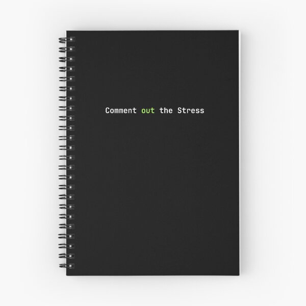 Item preview, Comment Out The Stress - Minimalist Programmer Design designed and sold by SyntaxSugar.