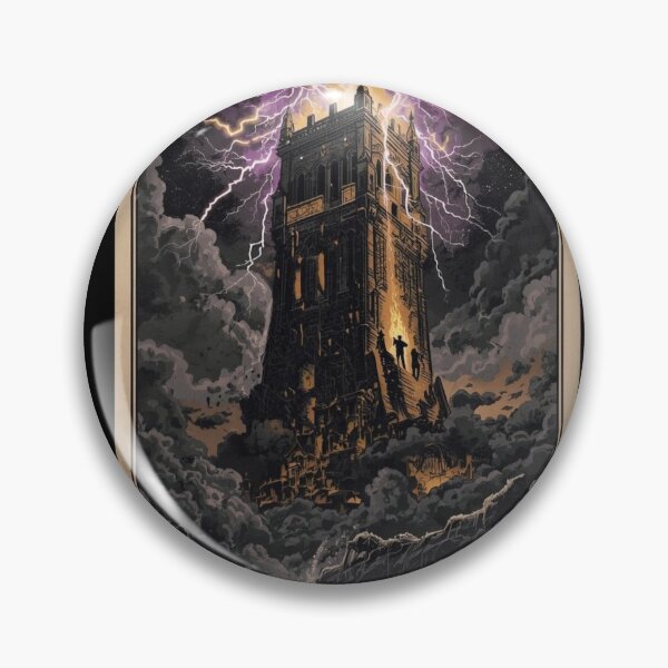 Item preview, The Tower Card - Gothic Chaos Tarot designed and sold by kabucino.