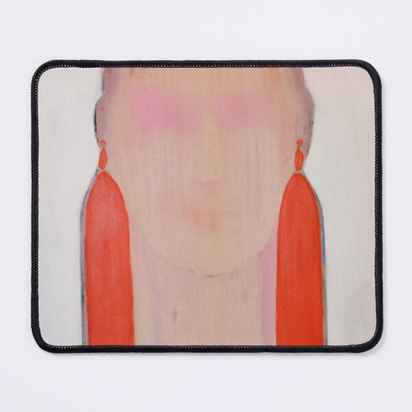 Item preview, Fading Portrait with Red Earrings – Bijouterie Series designed and sold by Gela Mikava.