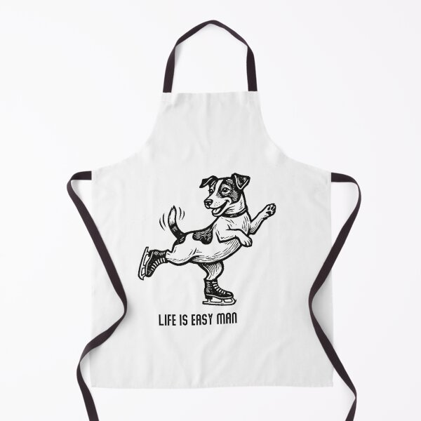 Item preview, Jack Russell Life Is Easy Man Ice Skating Dog - Skate Dogs Club designed and sold by PhokaPhokich.