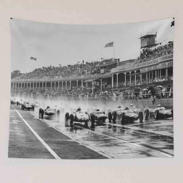 Item preview, 1961 British Grand Prix - Vintage Formula 1 Racing Poster designed and sold by Road To Track.
