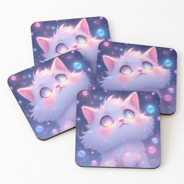 Item preview, Cosmic Bubble Kitten with stars in her eyes  designed and sold by FloatingGardens.