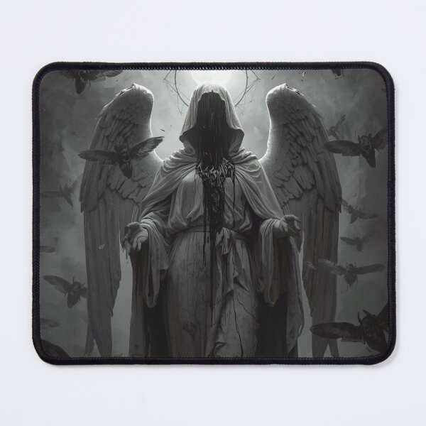 Item preview, The Bleeding Oracle | Dark Gothic Weeping Angel & Occult Sacred Geometry designed and sold by kabucino.