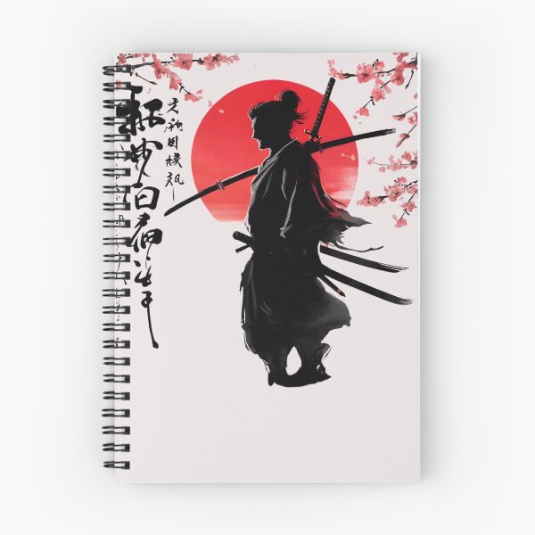Item preview, Samurai Blood Moon Japanese Ink Art designed and sold by universe-hold ⭐⭐⭐⭐⭐.