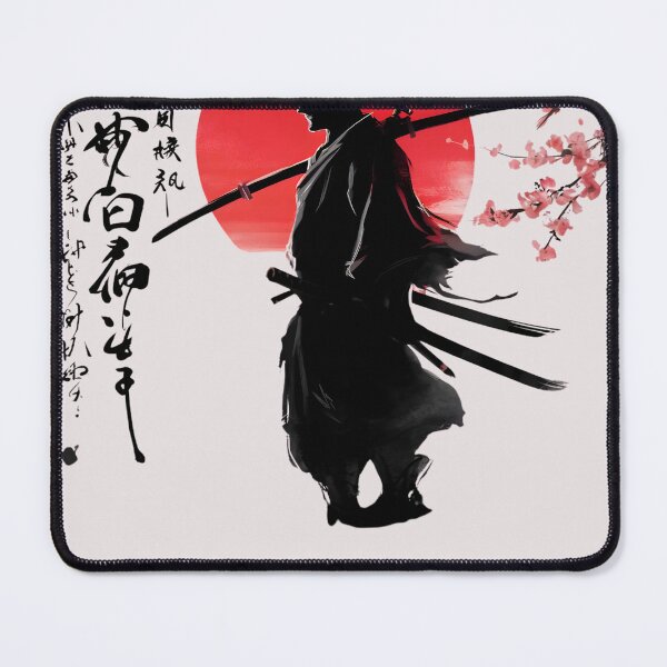Item preview, Samurai Blood Moon Japanese Ink Art designed and sold by universe-hold ⭐⭐⭐⭐⭐.