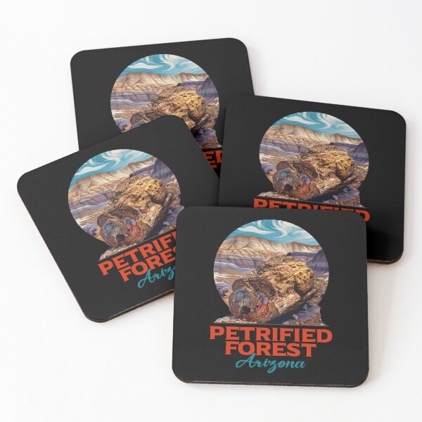 Item preview, Petrified Forest Arizona Painted Desert Retro Badge Art designed and sold by LinaValearte.