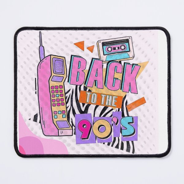 Item preview, Retro Back to the 90s Aesthetic - Vintage Cell Phone and Cassette Tape Pop Art designed and sold by crystalar95.