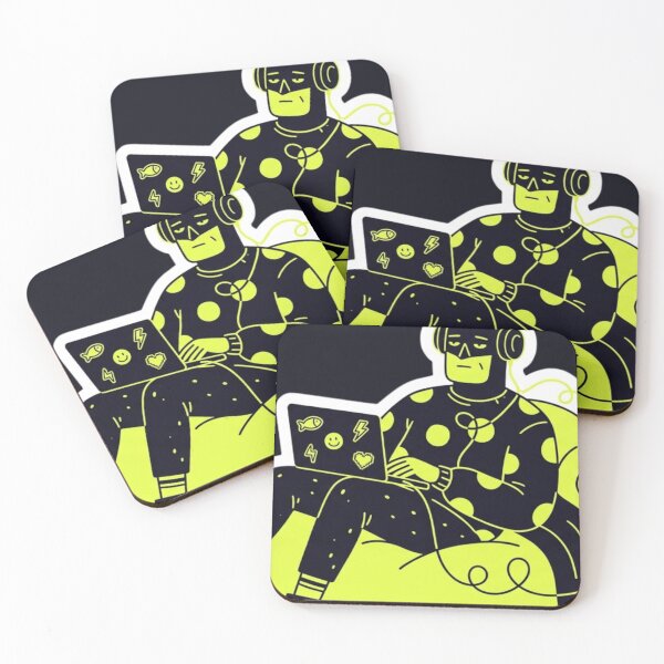 Item preview, “NEON CHAOS: ICONS WHO REFUSE TO LOG OUT” designed and sold by Print Fiction.