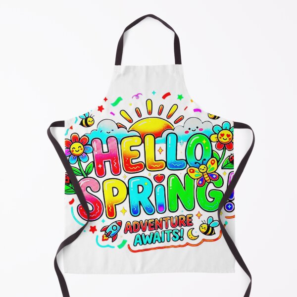 Item preview, Hello Spring Adventure Awaits - Kawaii Colorful Nature Doodle designed and sold by RS-Globalist-.