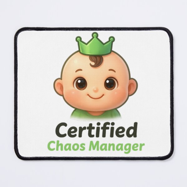 Item preview, Certified Chaos Manager Unisex Mint Baby Design designed and sold by MartBook.