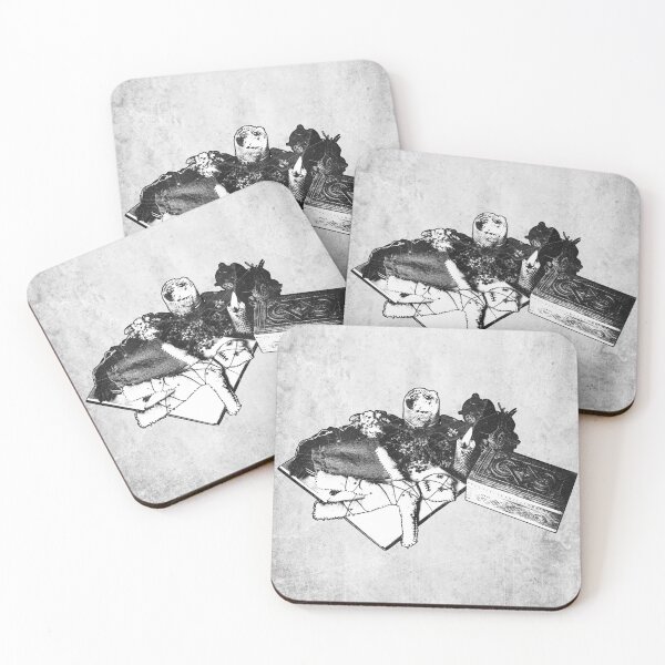 Item preview, 'Witches Poppet' Black and White Gothic occult Illustration designed and sold by Ghoul Enterprises.