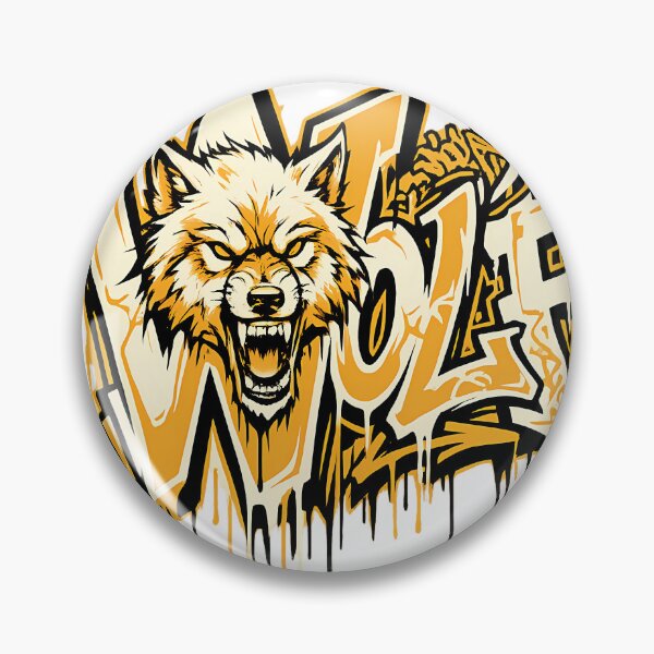 Item preview, Wildstyle Graffiti Wolf Face Streetwear Street Art T-Shirt designed and sold by etuvibes.
