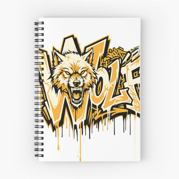 Item preview, Wildstyle Graffiti Wolf Face Streetwear Street Art T-Shirt designed and sold by etuvibes.