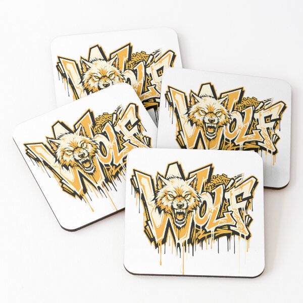 Item preview, Wildstyle Graffiti Wolf Face Streetwear Street Art T-Shirt designed and sold by etuvibes.