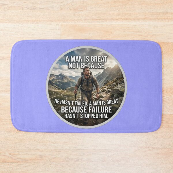 Item preview, Greatness Is Not Failing Motivation Hiker Sticker designed and sold by Scro-Ciob-Shop.