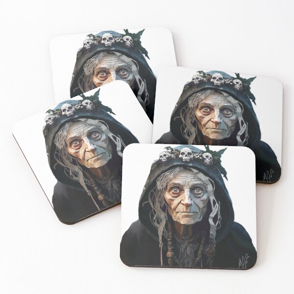 Item preview, The face of Baba Jaga - The Witch in the Woods designed and sold by Mj’z Art.