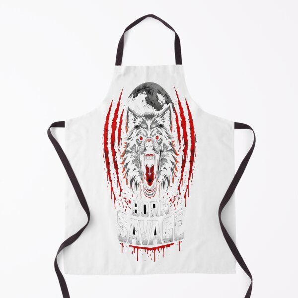Item preview, Born Savage Wolf – Fierce Alpha Wolf Streetwear T-Shirt Design designed and sold by Coffee-desings.