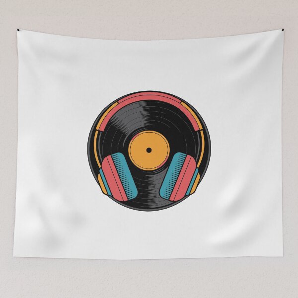 Item preview, Colorful Vinyl with Headphones designed and sold by jkrphoto.