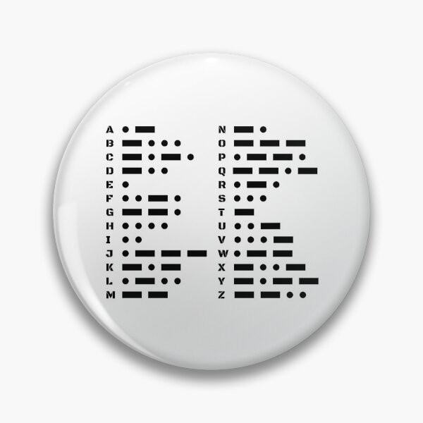 Item preview, Morse Code Alphabet A to Z Minimal Chart Design designed and sold by AnnSign.