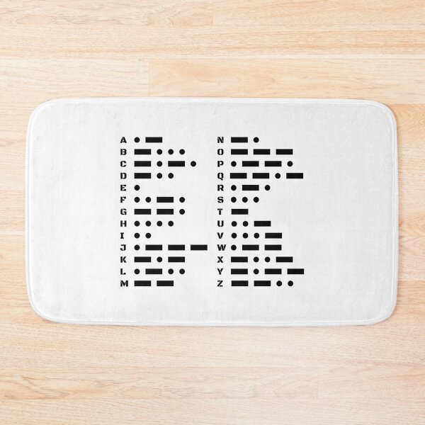 Item preview, Morse Code Alphabet A to Z Minimal Chart Design designed and sold by AnnSign.