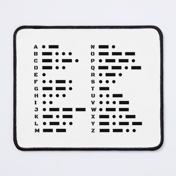 Item preview, Morse Code Alphabet A to Z Minimal Chart Design designed and sold by AnnSign.