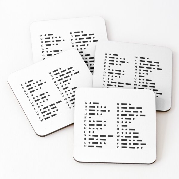Item preview, Morse Code Alphabet A to Z Minimal Chart Design designed and sold by AnnSign.