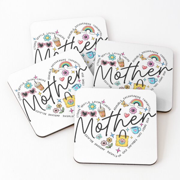 Item preview, Cool Mother Heart Word Cloud Cute Doodle Collage designed and sold by Small Mandarin.