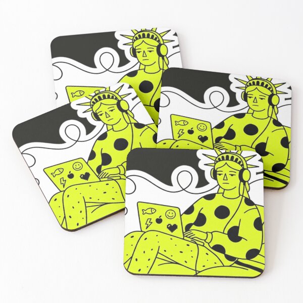 Item preview, “NEON CHAOS: ICONS WHO REFUSE TO LOG OUT” designed and sold by Print Fiction.