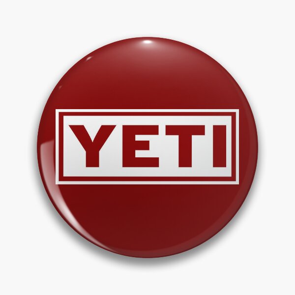 Item preview, Yeti cool outdoors camping box logo brick red and white designed and sold by Kludoman.