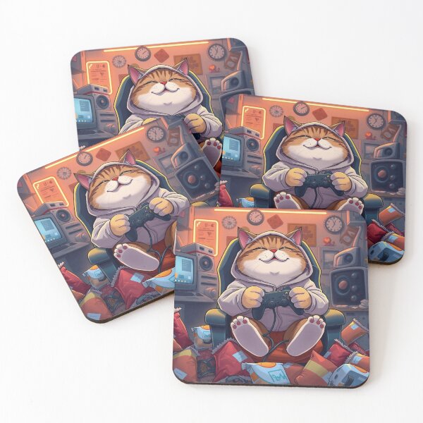 Item preview, Cute gamer cat designed and sold by Remy.01.