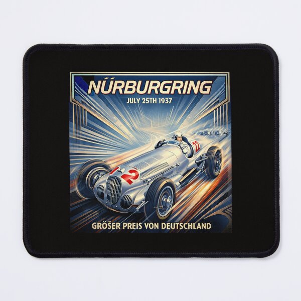 Item preview, Where Speed Becomes Timeless Art Nurburgring 1937 designed and sold by Helios Be. Lavsh.
