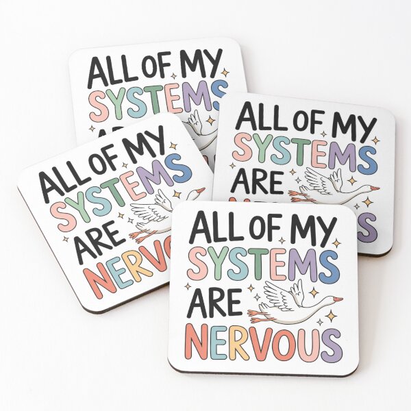 Item preview, All Of My Systems Are Nervous Funny Retro Goose designed and sold by Small Mandarin.