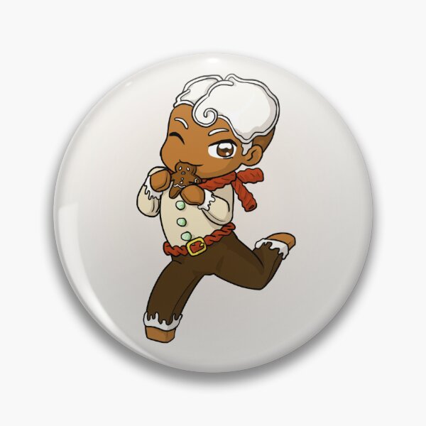 Item preview, Gingerbread Man Pin designed and sold by Ringo-Ichigo.