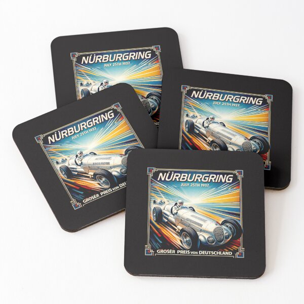 Item preview, Where Speed Becomes Timeless Art Nurburgring 1937 #1 designed and sold by Helios Be. Lavsh.