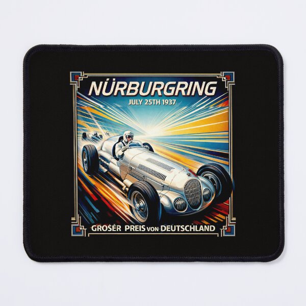 Item preview, Where Speed Becomes Timeless Art Nurburgring 1937 #1 designed and sold by Helios Be. Lavsh.